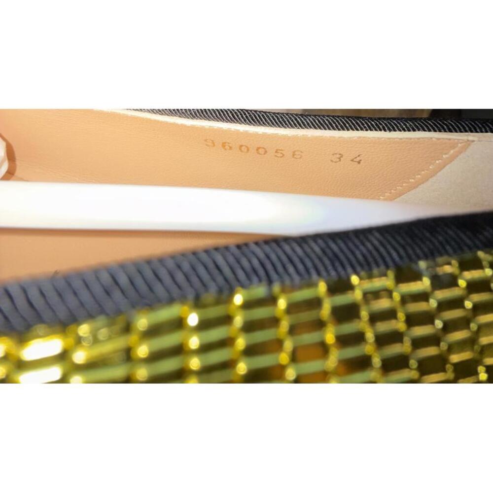 Giuseppe Zanotti Gold Tetra Trend Loafers Slip-On EU 34 (US 4) Luxury Flats NWB - Picture 9 of 13